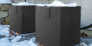 cover ac unit in winter