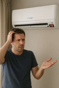 Mitsubishi mini split error code list for mini split and heat pumps